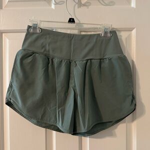 Women's Sage Green Athletic Shorts